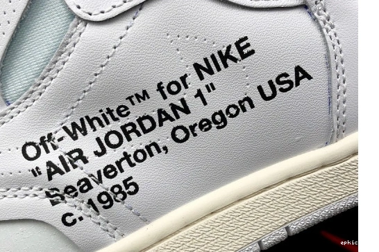 Rep EP AQ0818 O-W 1 Jordan Retro High  AQ0818-100 White Air 100 0505